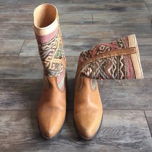 Textile/leather boots by Kiboots